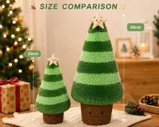 Christmas Tree Plush Pillow – Soft Holiday Cushion in 2 Sizes