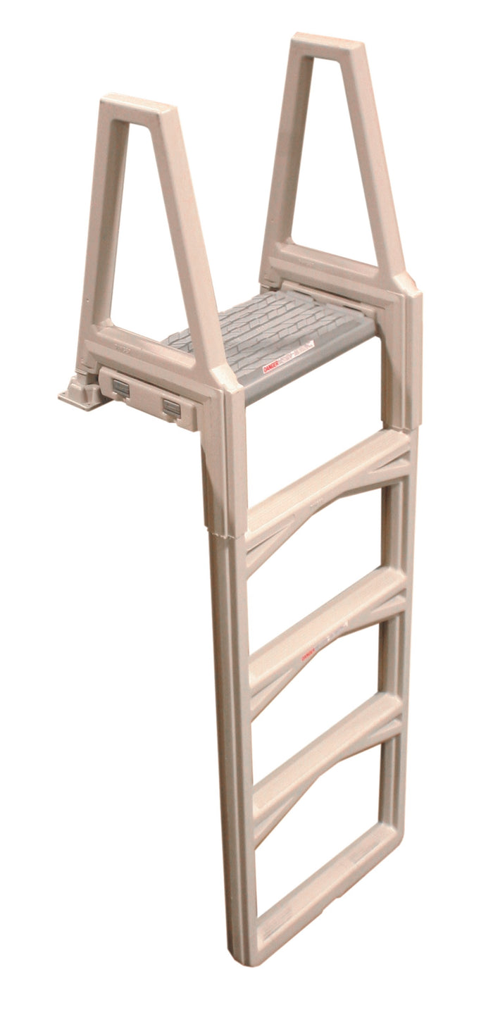 Confer Plastics In-Pool Ladder for Above Ground Pools. Color Beige: Expandable Height from 46" - 56"