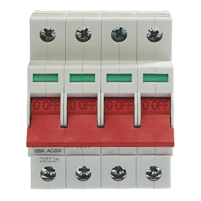 Crabtree 125SW4 125A 4P Switch Disconnector