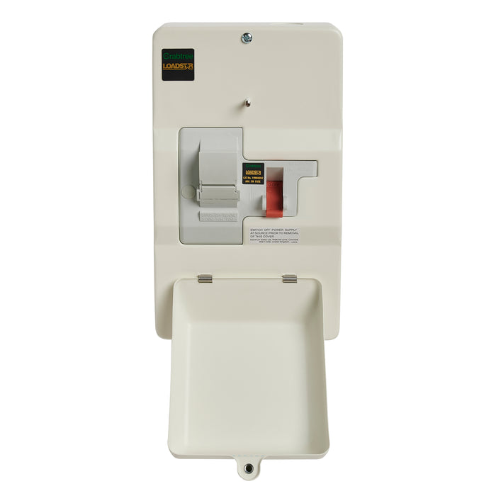 Crabtree 19M80DSF 100A DP, Metal Enclosed, Domestic Switch Fuse with 80A Fuse Fitted