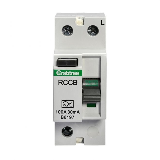 Crabtree 310-A030 100A 30mA DP Type A Plug In RCCB