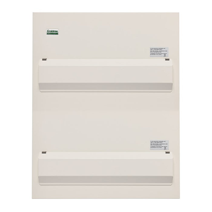 Crabtree 524-DFLA Consumer Unit Flush Lid Assembly, 24 Module