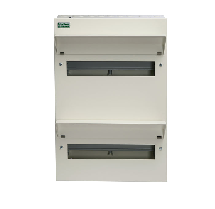 Crabtree 530-2A 30 Module All Metal Dual Bank Enclosure