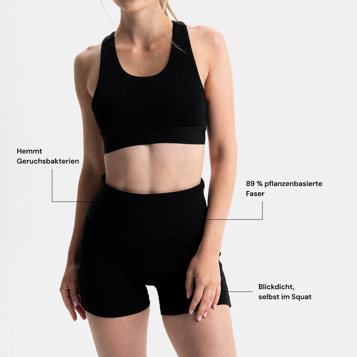 DEFINE  | Natural Short Leggings | Black