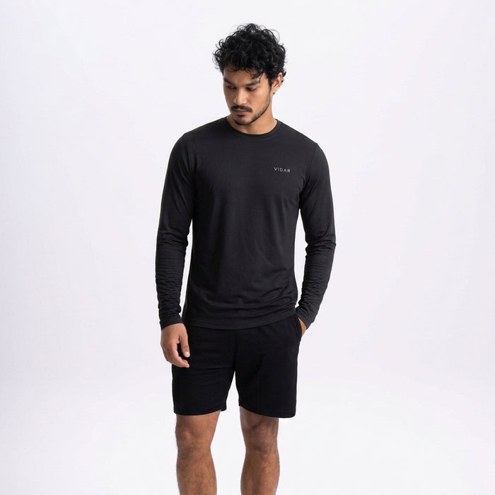 DISTANCE | Natural Performance Longsleeve | Black