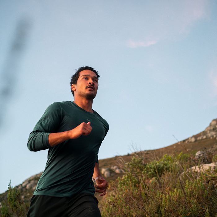 DISTANCE | Natural Performance Longsleeve | Forrest Green