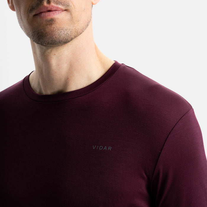 DISTANCE | Performance Longsleeve | Burgundy Red