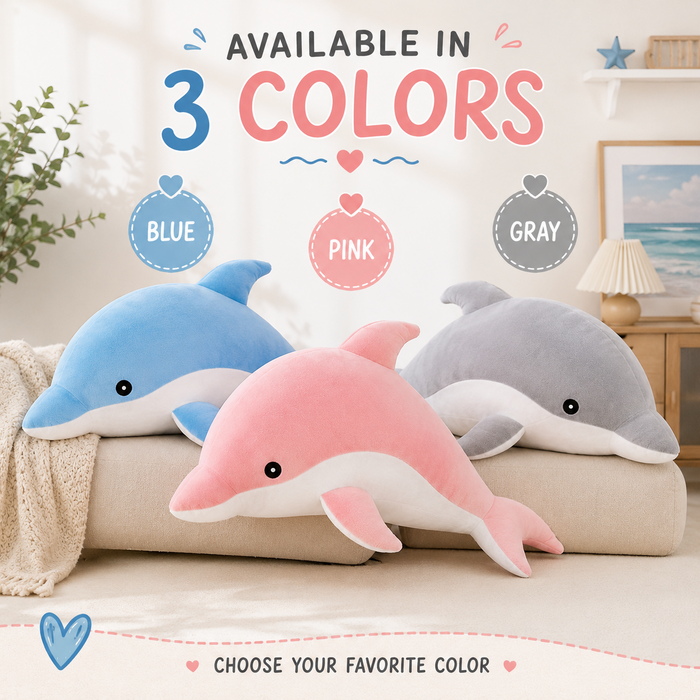 Dolphin plush available colors