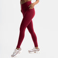 ELEVATE | Natural Sport Leggings | Red Berry
