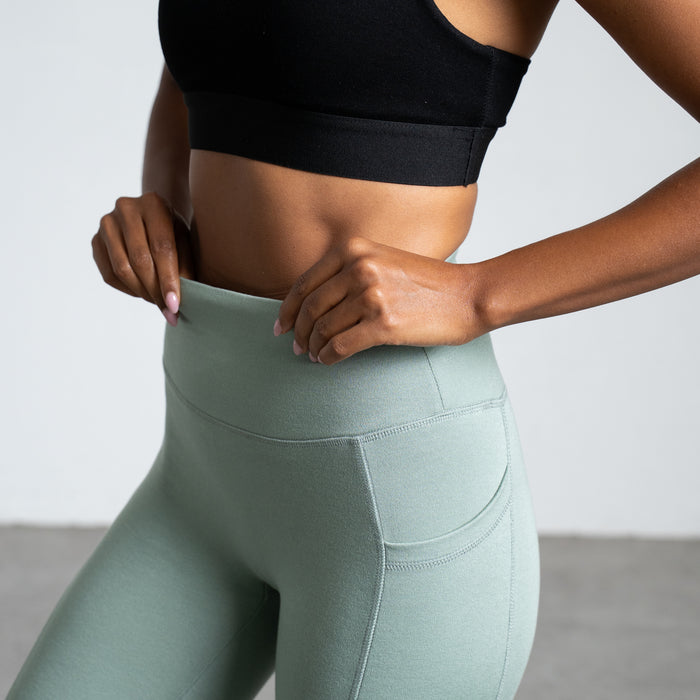ELEVATE | Natural Sport Leggings | Sage Green