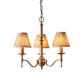 Endon 63628 Stanford antique brass 3lt Pendant