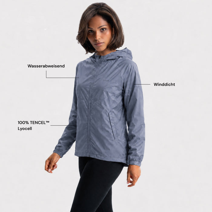 EXO | Natural Windbreaker Women | Iron Grey