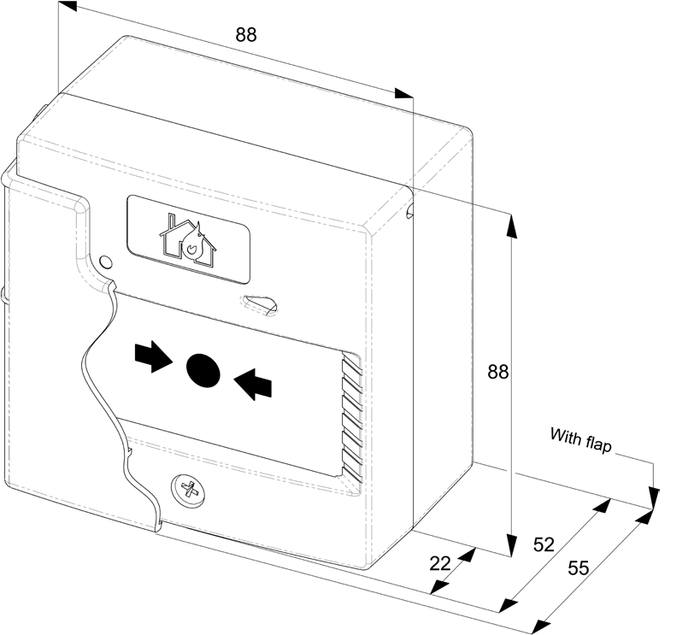 Fike 403-0006 Sita Manual Call Point Including cover