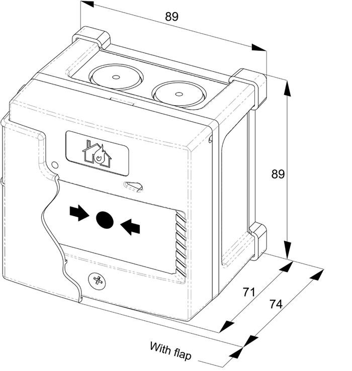 Fike 403-0007 Sita Manual Call Point Weatherproof Including cover