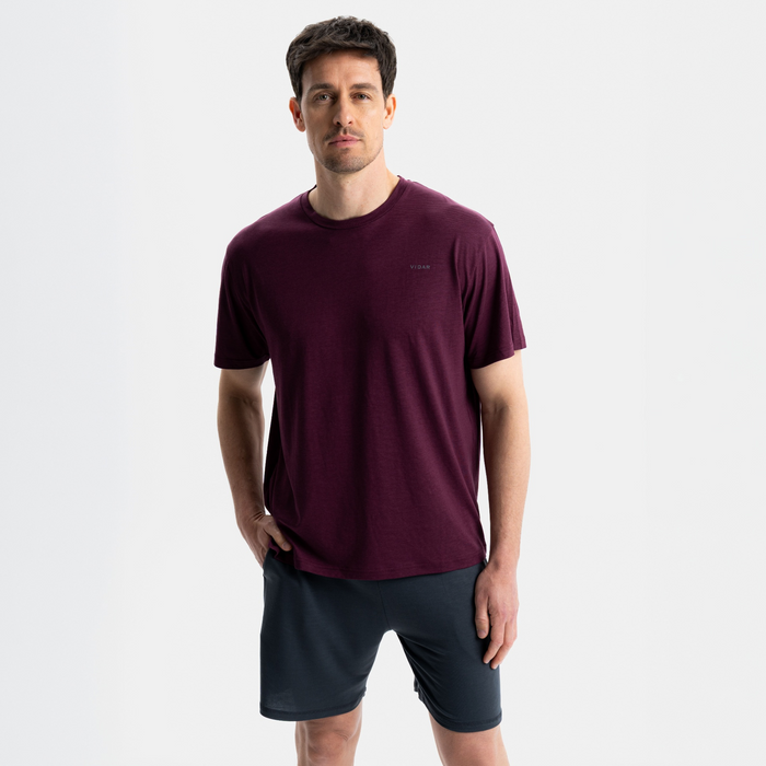 FORCE | Oversized Movement Shirt | Burgundy Red