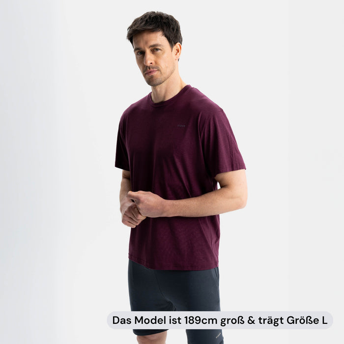 FORCE | Oversized Movement Shirt | Burgundy Red