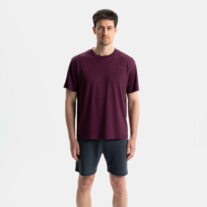 FORCE | Oversized Movement Shirt | Burgundy Red