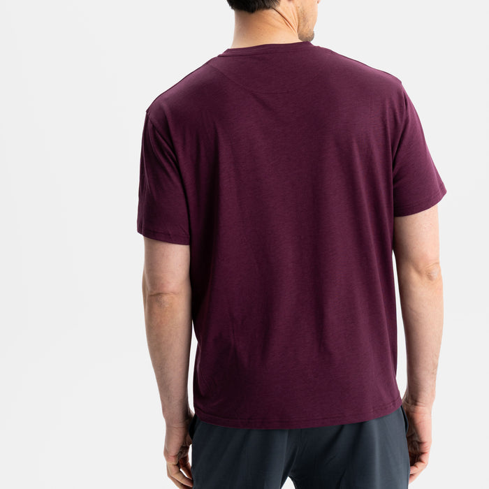 FORCE | Oversized Movement Shirt | Burgundy Red