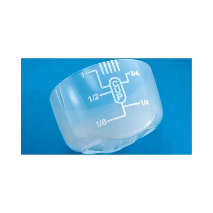 FROG TruDose Cap clear measuring cup included in the Frog Balancing Basics Kit, featuring easy-to-read markings up to one cup