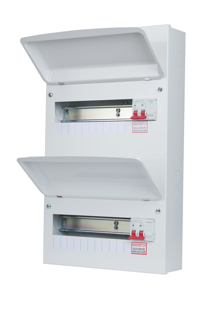 Fusebox F2020MDT 20 Way  Consumer Unit (10-10) 2 x 100A Main Switch (Now F3024MDT)