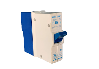 GE B15 15A, 6kA, Single Pole Type B MCB (639002)