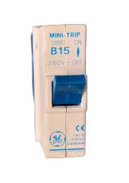 GE B15 15A, 6kA, Single Pole Type B MCB (639002)
