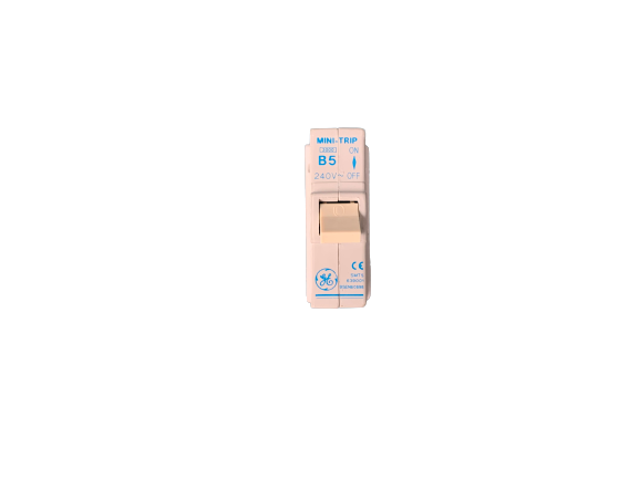 GE  B5 5A, 6kA, Single Pole Type B MCB (639001)
