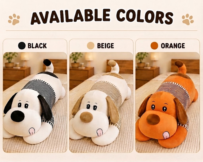 Giant Plush Dog Body Pillow