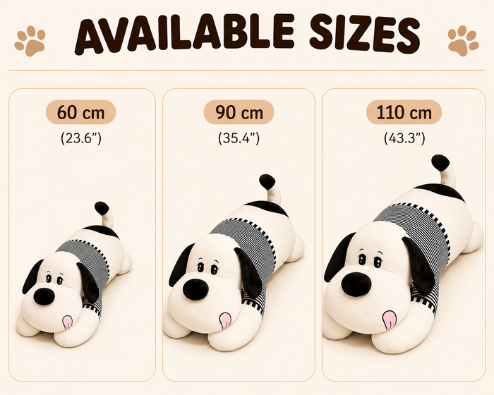 Giant Plush Dog Body Pillow