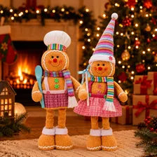 Gingerbread couple Christmas decorations