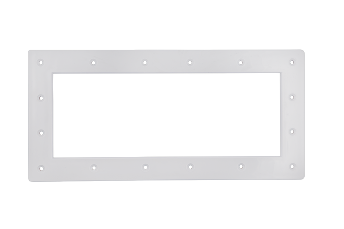 White Hayward pool skimmer replacement faceplate