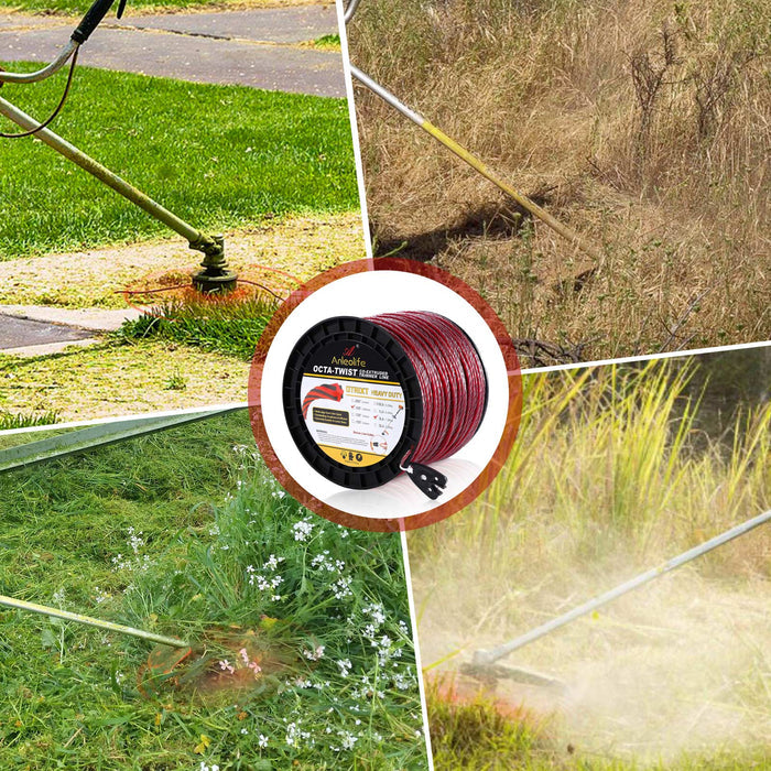 Heavy Duty Octa-Twisted Trimmer Line .105-Inch - Anleolife