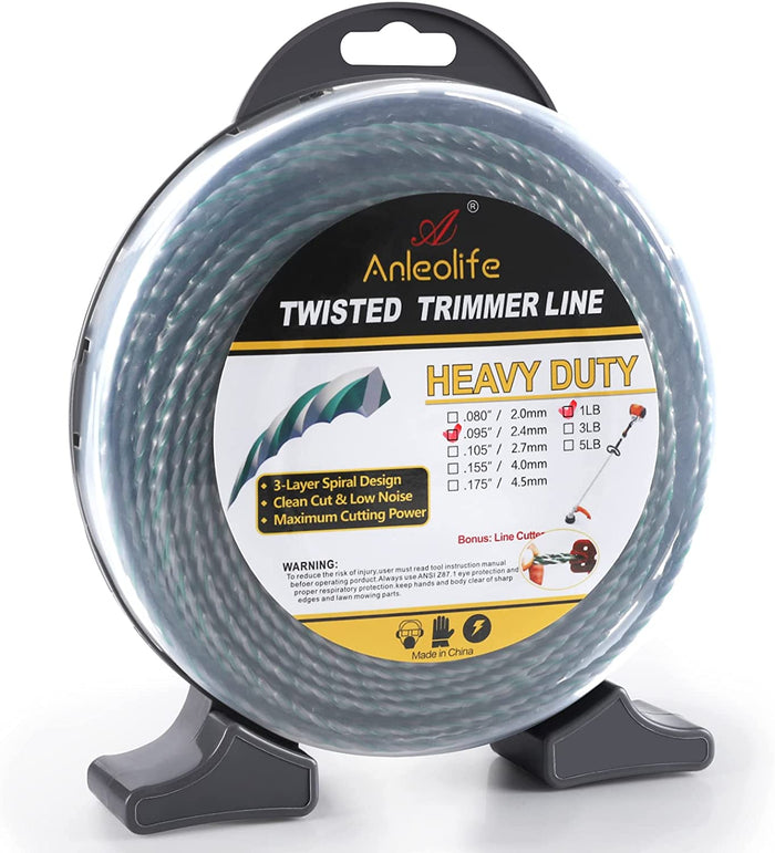 Heavy Duty Twisted .095-inch String Trimmer Line - Anleolife