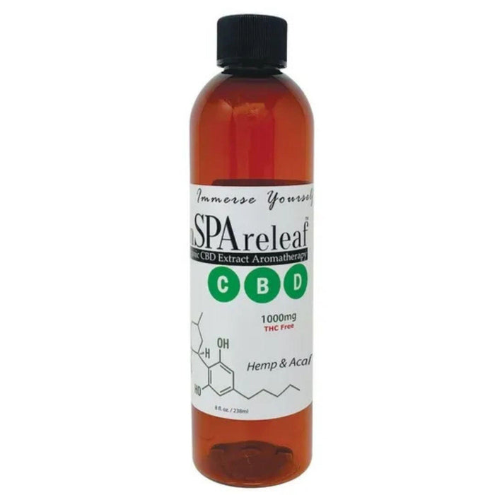 inspareleaf cbd hemp bath additive for hot tubs, spas, and baths.