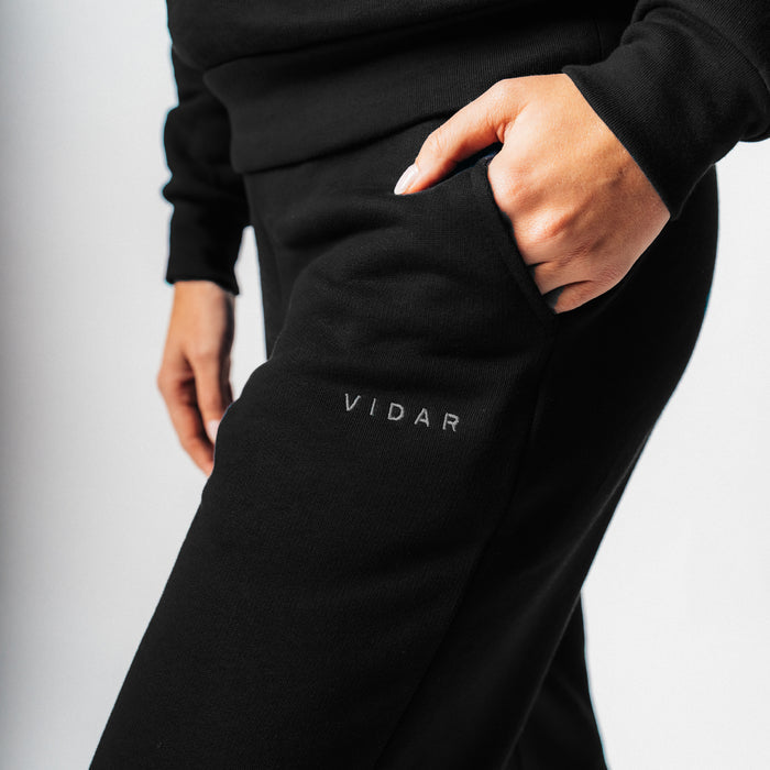 Jogginganzug aus TENCEL™ und Biobaumwolle - schwarz