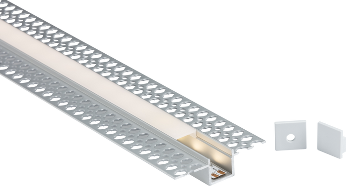 Knightsbridge MLA 1MPLA 1M Aluminium Profile - Plaster-in Recessed
