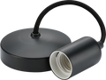 Knightsbridge MLA 8270AT 6" E27 Contemporary Pendant Set - Anthracite