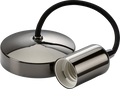 Knightsbridge MLA 8270BN 6" E27 Contemporary Pendant Set - Black Nickel