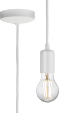 Knightsbridge MLA 8270LMW 1.8m E27 Contemporary Pendant Set - Matt White