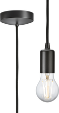 Knightsbridge MLA 8270LSB 1.8m E27 Contemporary Pendant Set - Smoked Bronze