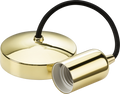 Knightsbridge MLA 8270PB 6" E27 Contemporary Pendant Set - Polished Brass