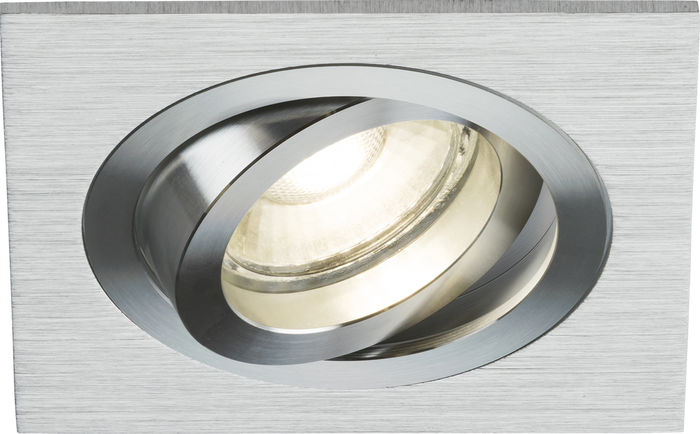 Knightsbridge MLA AMA1TSBC Ambar Single Tilt Square Downlight Brushed Chrome