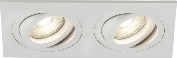 Knightsbridge MLA AMA2TSW Ambar Twin Tilt Square Downlight White