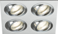 Knightsbridge MLA AMA4TSBC Ambar Quad Tilt Square Downlight Brushed Chrome