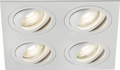 Knightsbridge MLA AMA4TSW Ambar Quad Tilt Square Downlight White