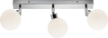 Knightsbridge MLA BA01B3C 230V IP44 G9 Triple Bar Spotlight with Round Frosted Glass - Chrome
