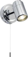Knightsbridge MLA BA03S1C 230V IP44 GU10 Single Spotlight - Chrome