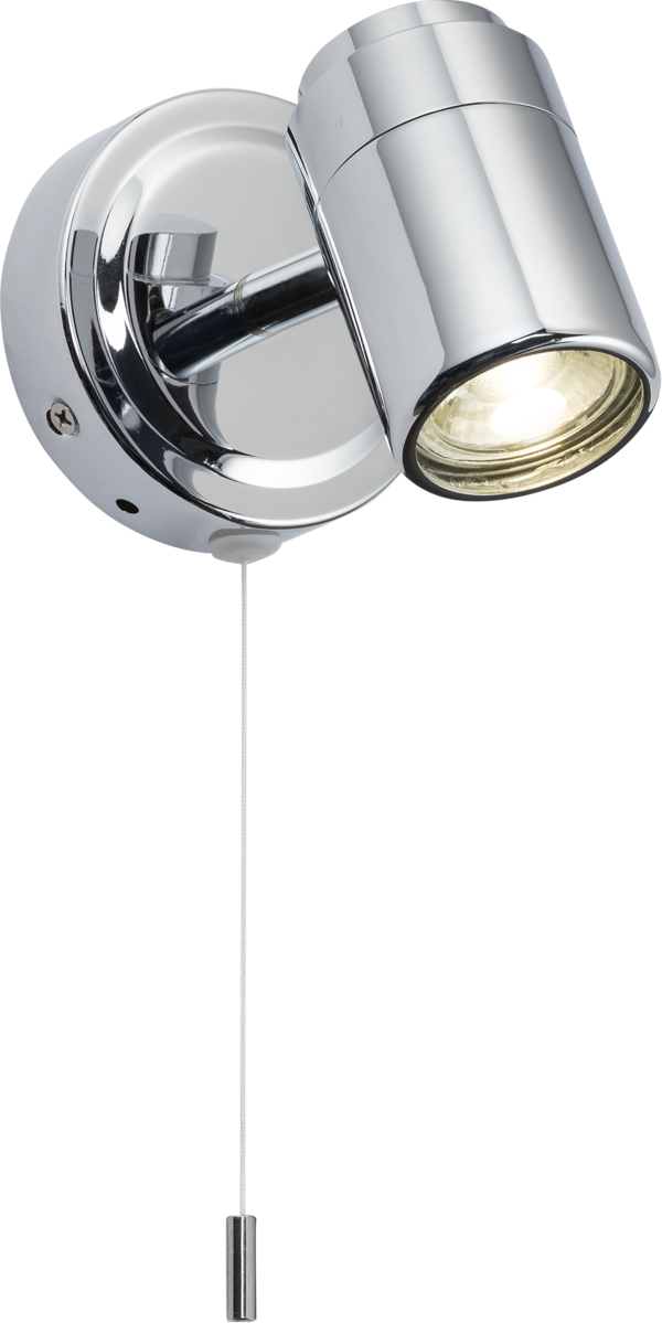 Knightsbridge MLA BA03S1C 230V IP44 GU10 Single Spotlight - Chrome
