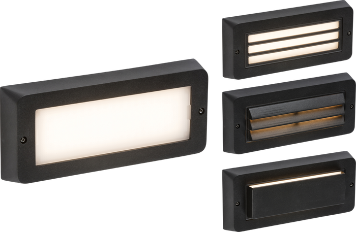 Knightsbridge MLA BL5BK 230V IP65 5W LED CCT Adjustable Surface Mount Brick light - Black