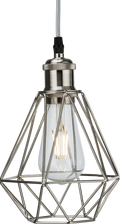 Knightsbridge MLA CAG1BC Pendant Cage - Brushed Chrome